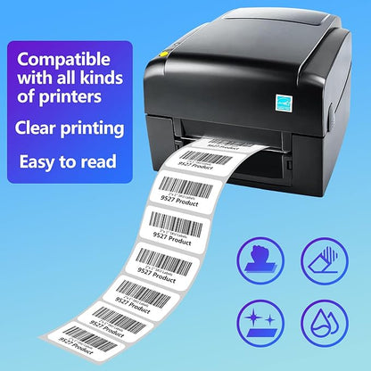 9527 Product 2"x 1" Sticker Labels Direct Thermal Labels 1000 Labels Per Roll (12 Rolls)