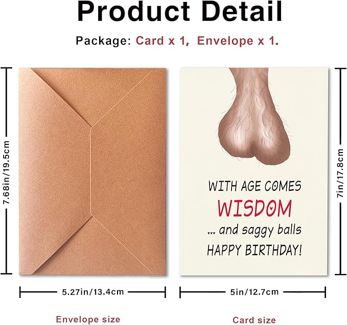 Funny Rude Adult Themed Perfect for Birthdays, Funny Anniversary Card for Husband and Boyfriend, Witty Joke Best Wishes Celebration Card, Perfect for Friends, Family, Spouse