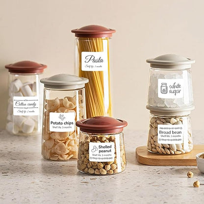 3 Rolls Labels for NIIMBOT B1 B21 B3S B31 K3, 1.57'' x 1.18'' (40x30mm) Kitchen Labels for Containers, Waterproof, Oil-Proof and Tear-Proof Thermal Printer Labels