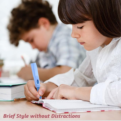 Ergonomic Pencil Grip, Extender & Cap 3 in 1, Silicone Pencil Partners Pack of 6 Pcs for Kids and Adults Handwriting