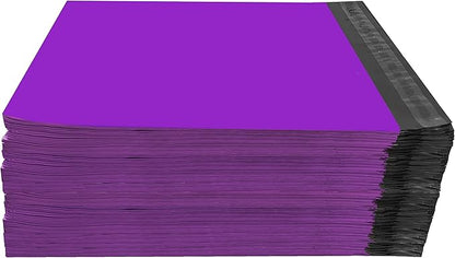 Colored Poly Mailers Pack of: (Purple, 10" x 13" pack of 500) Be creative with your packaging with Colored mailers