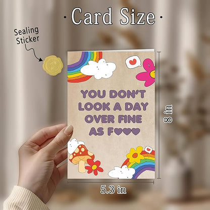 Funny Birthday Card for Women, Best Friend Card, Wife Birthday Gifts, Cute Bday Gifts for Sister Bestie Girlfriend