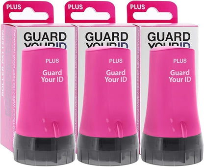 Guard Your ID Advanced Rollers Identity Theft Prevention Security Kits (Pink, Regular 3-Pack)