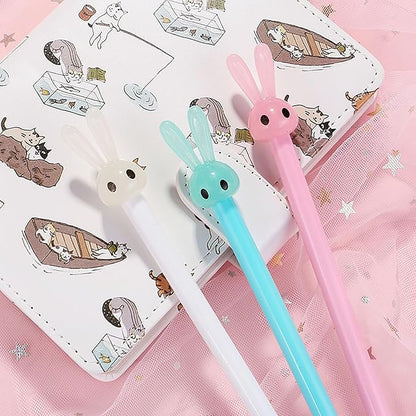 YYaaloa 32pcs Easter Ear Pens Gel Ink Pens 0.5 mm Black Ink Novelty Pens for Child, Women Coworkers Kids Office School Home Wedding Bridal Shower Gifts Party Supplies (Easter Pens 32pcs)