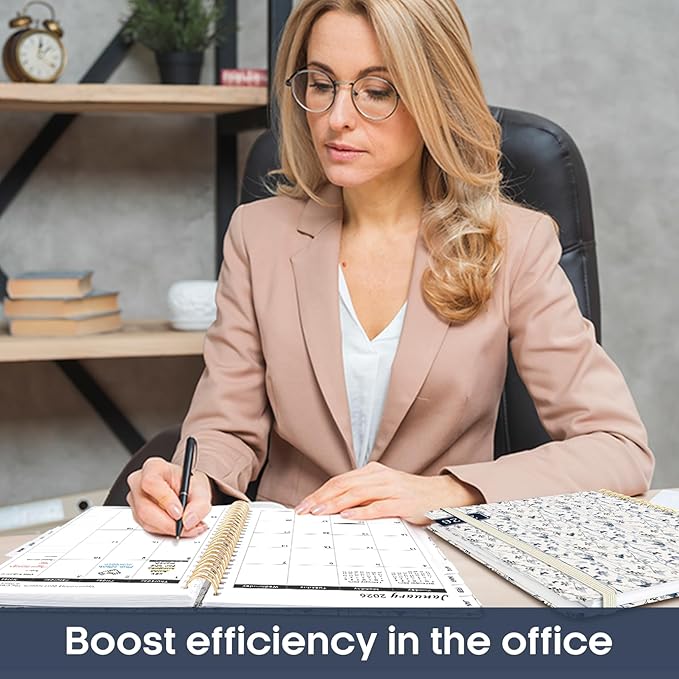 2026 Planner, Aesthetic Weekly and Monthly Planner for Women, Jan 2026 to Dec 2026, Hardcover 2026 Calendar Book with Monthly Tabs, Inner Pocket, Perfect for Office Home School - A4 (8.5" x 11"), Butterfly Grove