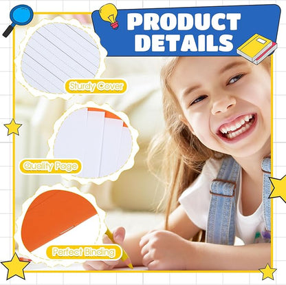 Henoyso 12 Pcs Primary Composition Notebook K-2 9 3/4 x 7 1/2 Inch Primary Journal Blank Writing Book for Kid to Write Draw and Journal 60 Page Notebook Back to School Supplies (Colorful)