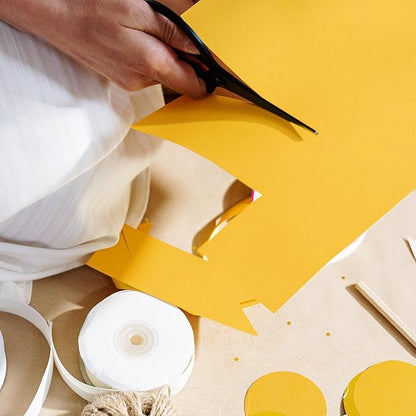 100 Sheets Yellow Cardstock 8.5 x 11 65lb Paper, Goefun Yellow Card Stock Printer Paper for Invitations, Menus, Wedding, DIY Cards