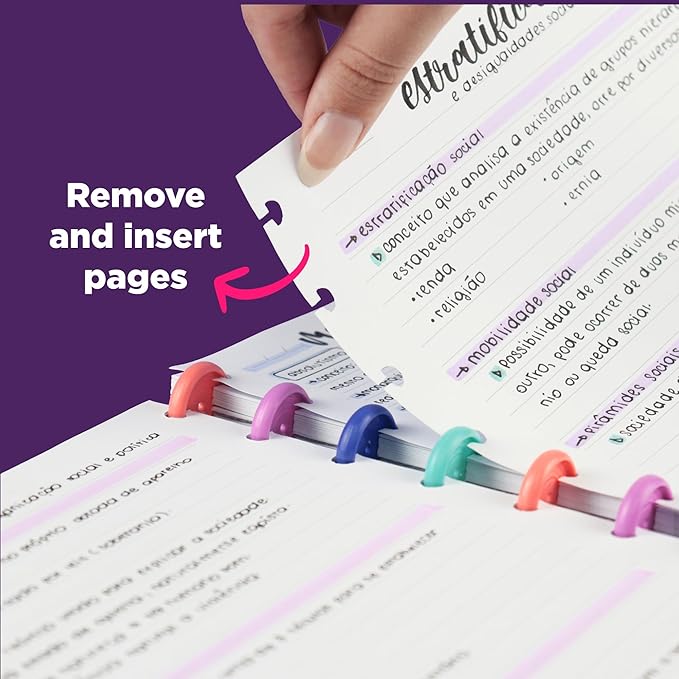 Discbound Notebook Rulled Refills Paper - 5.51" x 7.87" Paper for Custom Discbound Notebook, Planner or Daily Use – 90 GSM Custom Note-Taking System Discbound Inserts – 100 Sheets