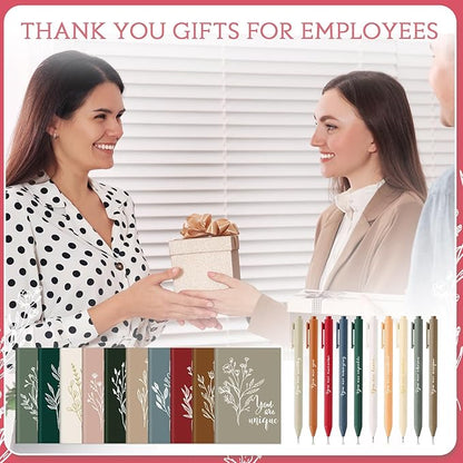 60 Pcs Inspirational Notebooks Motivational Mini Notepads Bulk Aesthetic Mini Notebook with Pen Employees Appreciation Gifts for Social Worker Coworkers Teachers Office (Joyous Colors)