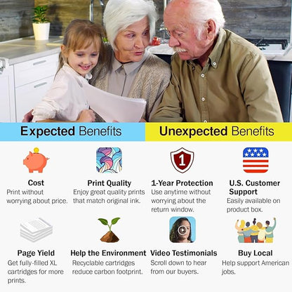 Limeink Compatible Ink Cartridges Replacement for HP 952xl Ink Cartridges Combo Pack for HP 952 Ink Cartridges Combo Pack for HP Ink 952 XL Black and Color for HP952XL for 8710 Printer for HP952 5p