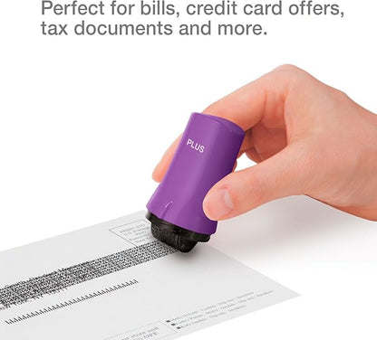 Identity Theft Protection Roller 3-Pack Advanced 2.0 Security Stamp by Guard Your ID (Regular 3-Piece, Purple)