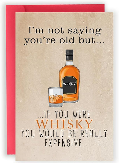 Funny Birthday Cards for Men, Gifts for 40th 50th 60th 70th 80th Mens Birthday Ideas, Dad Bday Cards, Gifts for Him