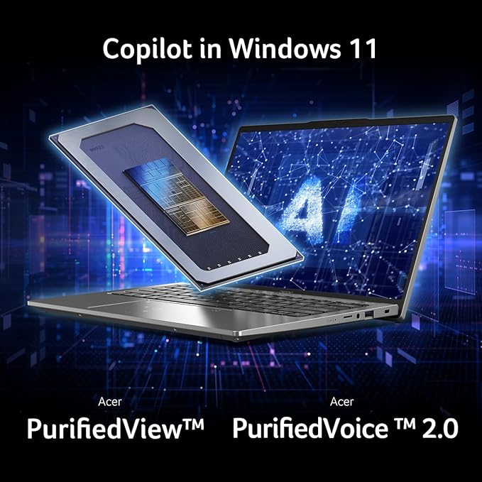 Acer Swift Go 14 Intel Evo Edition Laptop | 14" OLED WQXGA+ 2880x1800 Display | Unlock AI Experiences | Intel Core Ultra 5 processor 125H | Intel ARC | 8GB LPDDR5 | 512GB SSD | WiFi 6E | SFG14-73-58EP