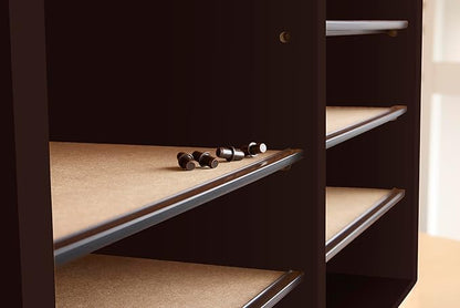 Safco Wooden Paper and Mail Organizer for Home Office and Classroom, Adjustable Shelves and Stackable