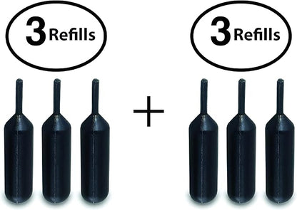 Identity Theft Protection Roller Stamps Refills - Refills for Confidential Roller Stamp, Anti Theft, Privacy & Security Stamp, Designed for ID Blackout Security - 6 Refills