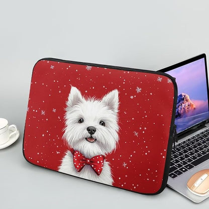 Christmas Laptop Sleeve for Women Lap Top Case Portable Lightweight Computer Sleeve 13 inch Laptop Pouch Slim Laptop Protector with Versatile Uses Tablet Bag