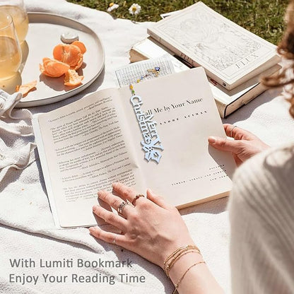 Metal Bookmark Cute Book Accessories Gifts for Women Teacher Readers Book Lovers for Christmas Mother's Day (Merry Christmas Silver)