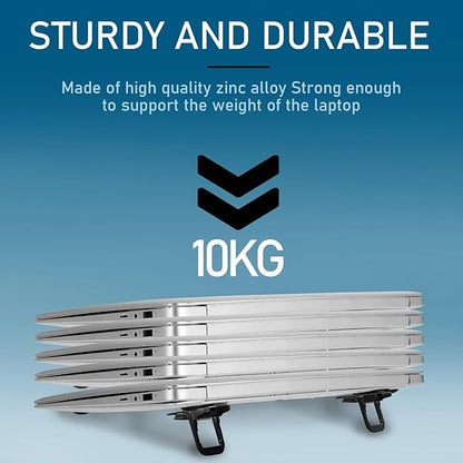 Bewudy 2 Pcs Portable Keyboard Riser, Dual Tilt Angle Adjustment Foldable Laptop Riser, Mini Computer Keyboard Stand for Desk, Self-Adhesive Keyboard Riser Feet for Most Keyboards(Black)