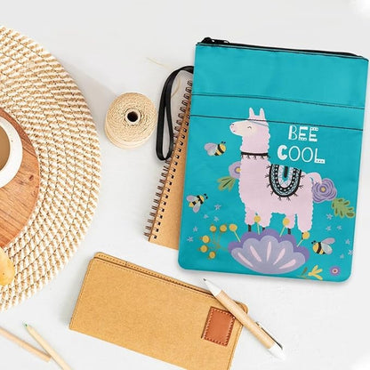 COEQINE Alpaca Book Covers for Paperbacks Large Book Sleeves for Paperback Washable Book Lovers Women Girls Book Covers for Women School