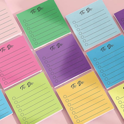 Post it Notes 3x3 Cute and Aesthetic Sticky Notes Planner Notepad - 450 Sheets - Desk Accessories for School, Office, and Home - Ideal Gifts for Teachers, Women, and Coworkers (to do)