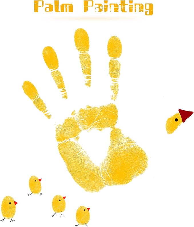 Ink Pad, 5x4'' Washable Stamp Ink Pad for Kids, Black