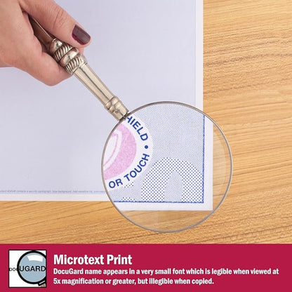 DocuGard Advanced Blue Multi-Purpose Security Paper, 7 Features, 8.5 x 11 Inches, 24 lb, 2500 Sheets (04546C)