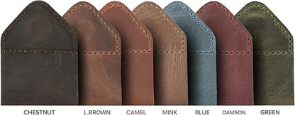 Londo Genuine Leather Handmade Bookmark (Set of 2) (Magnetic, Camel)