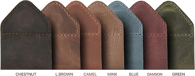 Londo Genuine Leather Handmade Bookmark (Set of 2) (Magnetic, Chestnut)