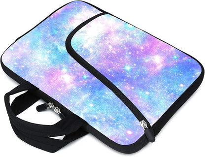 11.6" 12.2 inches Laptop Sleeve Chromebook Case Ultrabook Case Notebook Sleeve Tablet Case Neoprene Handle Sleeve for Men Women, Two Pockets Fit Apple MacBook Air Samsung Acer HP DELL(galaxys)