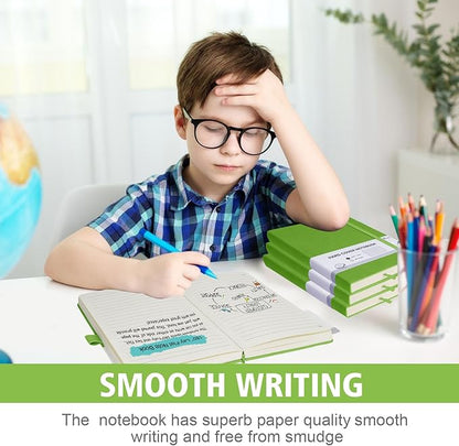 Lined Journal Notebook, 1 Pack (Grass Green), 360 Pages, 9.8 inches x 6.9 inches - 100 gsm Thick Paper, Hardcover