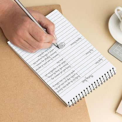 12 Pack Spiral Steno Pads, 6 x 9, Gregg Rule, Black Steno Pad, Long Lasting - 80 Sheets (160 Pages), Top Spiral Notebook, Bulk Steno Notebook for Business, Top Spiral Steno Book for Office