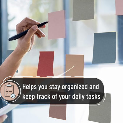 Mr. Pen- Sticky Notes, 3”x3”, 12 Pads, Vintage Colors Sticky Notes, Sticky Note, Self-Stick Note Pads, Sticky Pads Sticky Notes Aesthetic, Colorful Sticky Notes, Sticky Notes Bulk Sticky Notes