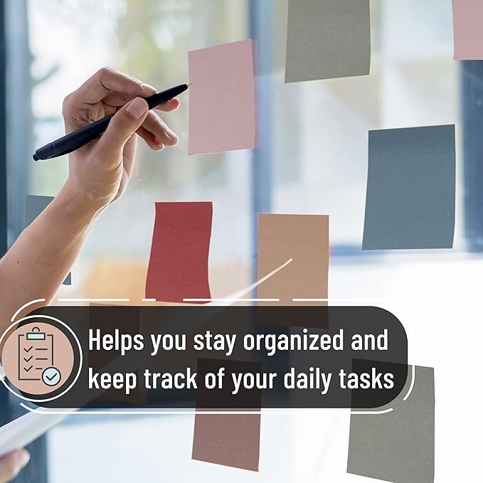 Mr. Pen- Sticky Notes, 3”x3”, 12 Pads, Vintage Colors Sticky Notes, Sticky Note, Self-Stick Note Pads, Sticky Pads Sticky Notes Aesthetic, Colorful Sticky Notes, Sticky Notes Bulk Sticky Notes