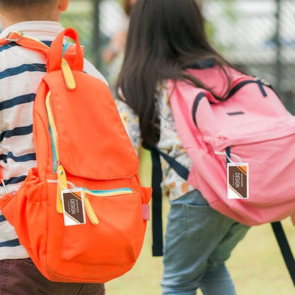 200 Pieces 5 Mil 2 1/2" x 4 1/4" Luggage Laminating Pouches Without Rope Clear Thermal Laminate Pouch Tags with Slot Hole for Pass Cards Student ID (200, 5 Mil-No Loops)