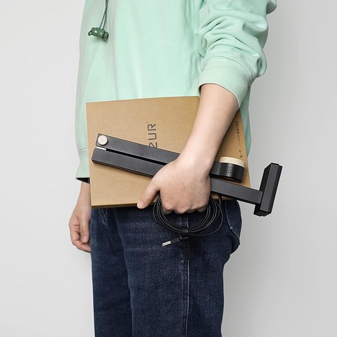 CZUR Fancy S Pro 12MP USB Document Camera for Teacher, 4K Webcam with Microphone and LED Light, Up to 60fps, Auto Focus, for Remote Teaching, Live Streaming, Web Conference, for Mac and Windows