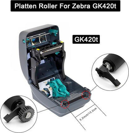 105934-035 Kit Platen Roller for Zebra GX420T GK420T GX430T GK430T Thermal Printer - Replacement Printer Transfer Roller Compatible with Zebra GX420T (203dpi, 300dpi)