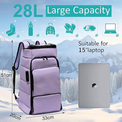 Anti Theft Urban Backpack, 28L Travel Backpack Fits 15 Inch Laptop, Waterproof Carry On Backpack, Casual Daypack For Weekender Business Hiking