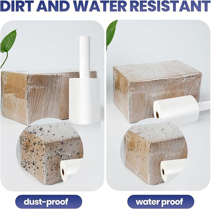 ADHES Mini Hand Stretch Wrap Film, 5 Inch x 1000 Feet 80 Gauge Industrial Strength Stretch Film, Shrink Wrap Roll for Packing, Pallet Wrap, Furniture Wrapping Moving & Protection