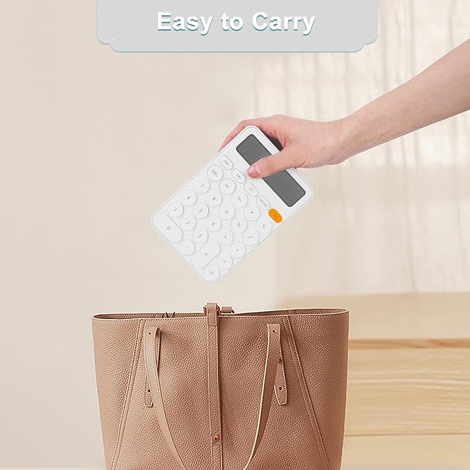 Standard Calculator 12 Digit,6.2 * 4.2in Desktop Large Display and Buttons,Calculator with Large LCD Display for Office,School, Home & Business Use,Automatic Sleep,15 °Tilt Screen