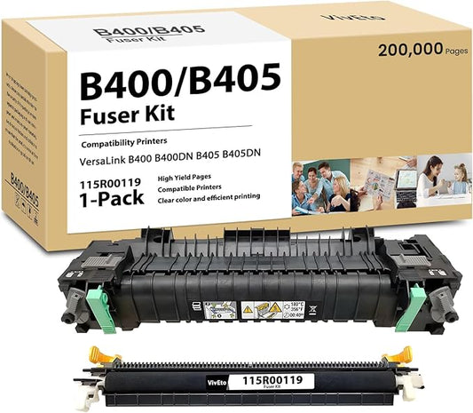 115R00119 Fuser Maintenance Kit 110V Replacement for Xerox B400 B405 Fuser Unit Compatible with Versalink B400 B400DN B405 B405DN Printers | 1 Pack B400 B405 Fuser Kit, 200,000 High Yield