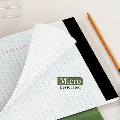 2 Pack of Legal Pads 8.5 x 11 College Ruled Writing Pads 8.5" x 11.75" Notepad 30 Sheets per Note Pads Notebook Study Back 8x11 Pads of Paper