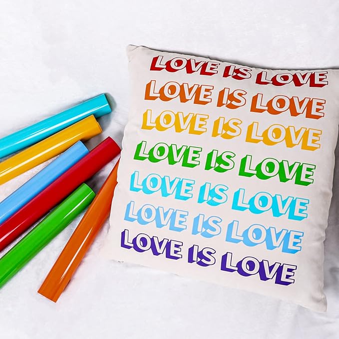 VINYL FROG Heat Transfer Vinyl Roll HTV Vinyl - 12" x5ft Red Iron on Vinyl for T-Shirts, Heat Press Vinyl for DIY Craft Designs (Red)