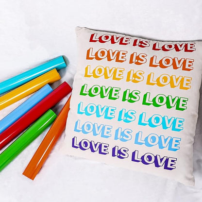 VINYL FROG Heat Transfer Vinyl Roll HTV Vinyl - 12" x5ft Red Iron on Vinyl for T-Shirts, Heat Press Vinyl for DIY Craft Designs (Red)