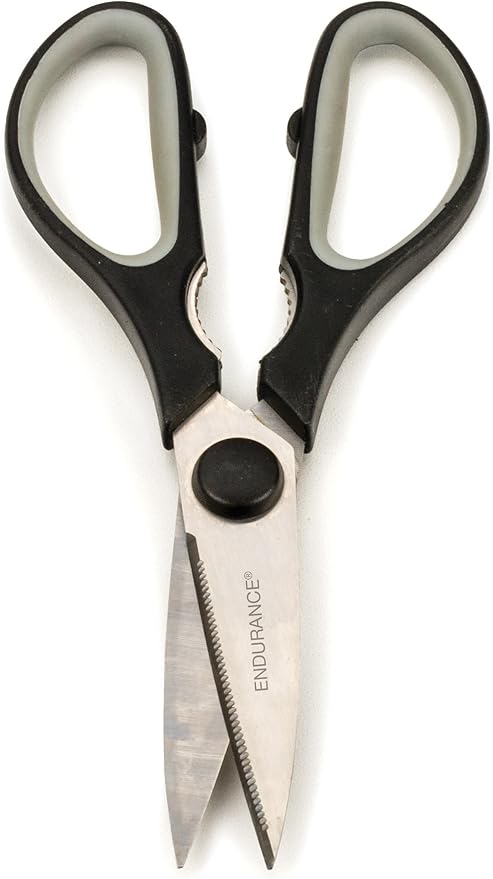 RSVP International Endurance Kitchen Collection Stainless Steel Scissors, 8.25x3.25"