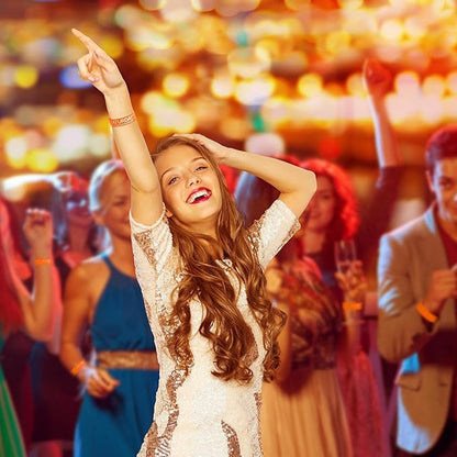 Henoyso 600 Pcs Saturday Paper Wristbands Event Wristbands Paper Bracelets Wristbands Numbered Waterproof Party Wristbands for Events Day of The Week(Orange)