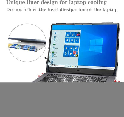 Alapmk Protective Case for 14" Dell Inspiron 14 5425 5420 5430/Inspiron 14 2-in-1 7425 7420 & IdeaPad Flex 5i Chromebook 14 [Not fit Inspiron 14 5410 5418/Inspiron 14 2-in-1 7405],Starry Night