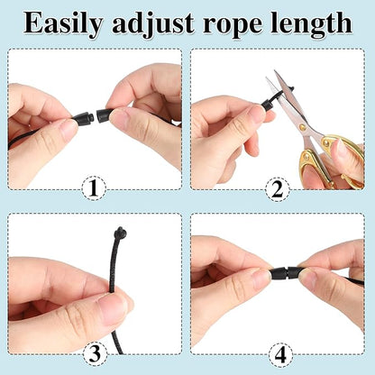 9 in 3 Set Retractable Lanyard for ID Badges with ID Holder Wooden Beaded Lanyards for Women Teacher Appreciation Gifts Office Gift for Coworkers