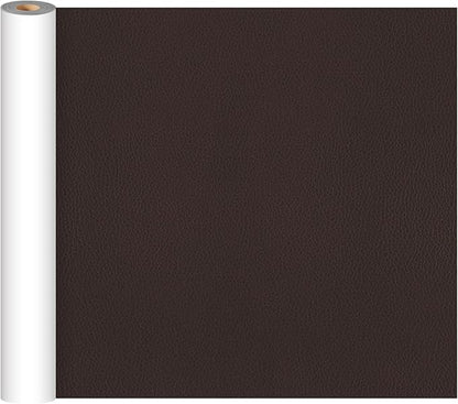 CHEIGHY Leather Repair Kit Self Adhesive Leather Repair Patch for Furniture 15.7X78.7 inch Vinyl Repair Kit for Couches Car Seats Sofa Office Chair Belt Jackets (Dark Coffee)