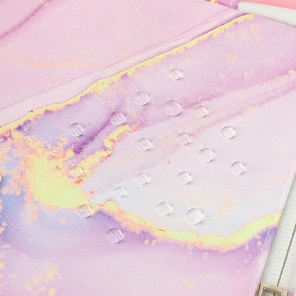 canvaslife 360° Protective Laptop Sleeve Case Bag Cover with Handle For iPad 12.9 inch,MacBook Pro Air 13" and 12.5 inch-13.3 inch Laptop (Pink marble)