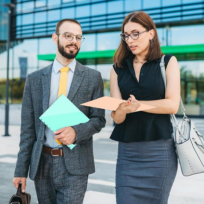 32 PCS Discbound Dividers Letter Size Disc Planner 2 Pocket Fit 8.5" x 11" Paper Notebook with Pockets 11 Disc Folder for Office Home School